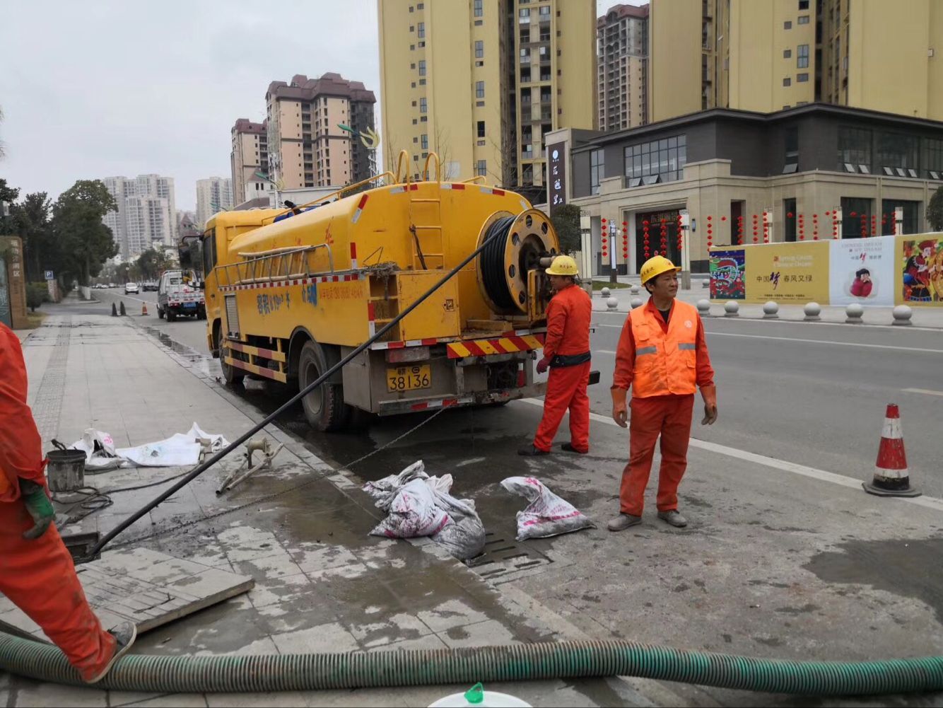 铺前镇排污管道清淤-管道清洗